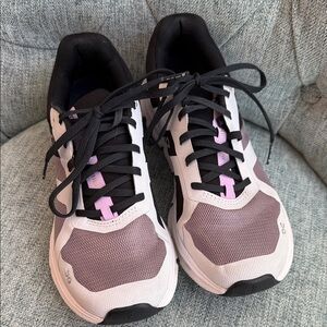 Cloud “Runner” Women's Athletic Sneakers - Black and Purple